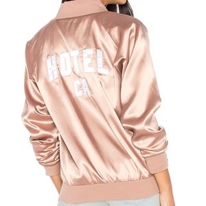 Hotel CA Satin Bomber XS Rose Taupe